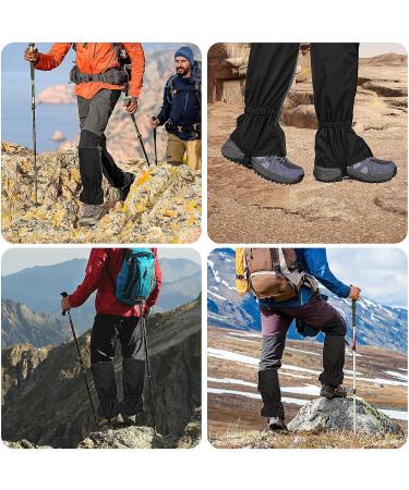 Buy Connexion Waterproof Breathable Gaiters for Hiking & Climbing - Adjustable Unisex Bicycle Gaiters (Black) - Ideal for Outdoor Adventures - Buy Online on GoSupps.com