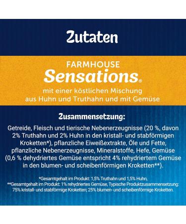 FELIX Farmhouse Sensations Dry Cat Food with Chicken & Turkey - 1kg Pack | International Shipping Available - Buy Online on GoSupps.com