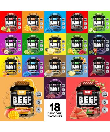 NXT Nutrition Beef Protein Isolate Powder - 1.8kg Pineapple Grapefruit Flavor | Paleo Keto Friendly, Dairy & Gluten Free - High Natural Amino Acids - Buy Online on GoSupps.com