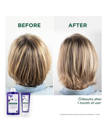 Klorane - Anti-yellowing Shampoo With Organic Centaury - Plant-based Purple Shampoo Brightens Blonde Platinum Silver Grey Or White Hair Neutralizes Yellow And Copper Tones - 400ml - Buy Online on GoSupps.com