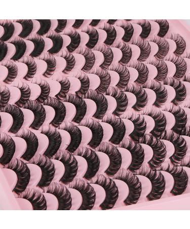 ALICROWN 48 Pairs Russian Strip Lashes - Mixed Faux Mink & Natural D Curl Eyelashes - Buy Online on GoSupps.com