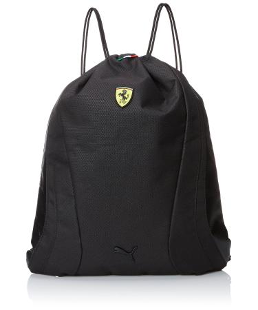 PUMA Men's Ferrari Replica Gym Sack Bag, Black, One Size One Size Black