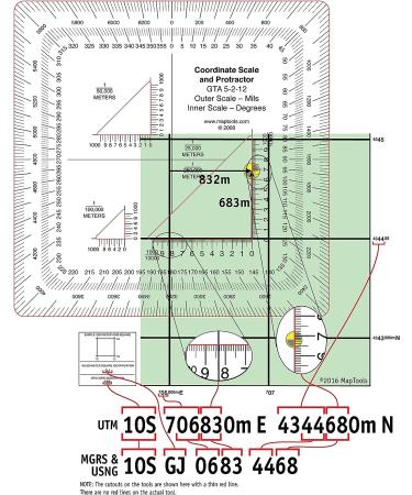 MapTools Military Style UTM/MGRS Coordinate Scale - Buy Online on GoSupps.com