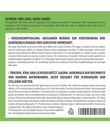 Alpi Investment OOD Whole anise 500g anise seeds 100 natural anise tea natural without additives vegan 500 GR - Buy Online on GoSupps.com