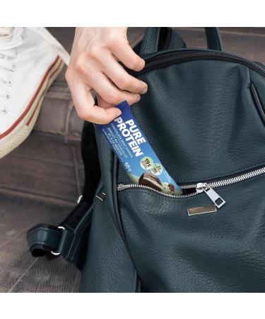 Pure Protein Bars - Nutritious Gluten Free protein bar made with Whey protein blend - low sugar protein snack. Deliciously satisfying. Chocolate Mint Cookie (Pack of 6) - Buy Online on GoSupps.com