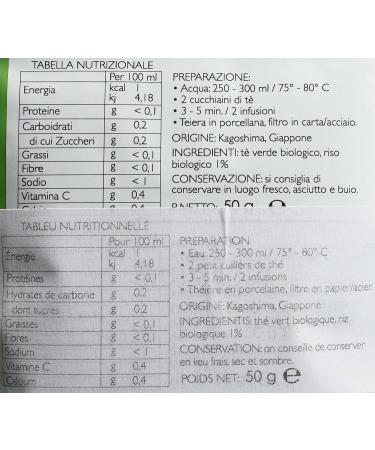 TEA SOUL Organic Matcha Genmaicha de Kagoshima Th Vert Biologique du Japon avec Matcha/Riz 50 g - Buy Online on GoSupps.com