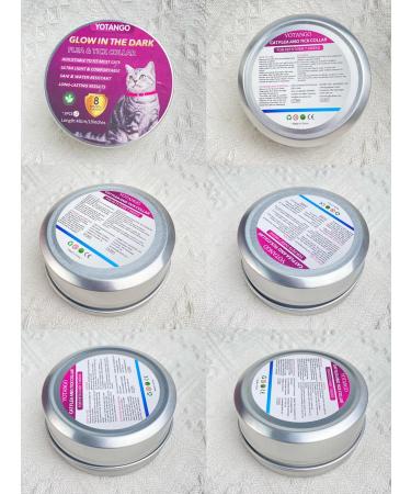 YOTANGO Cat Collar Repellent 2 Pack Cat Collar-Built-in Pant-Based Formula Strong Repellency Slow Release Glow in the Dark Pleasant Aroma Waterproof (Pink) - Buy Online on GoSupps.com