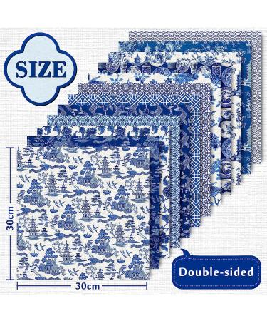 Whaline Chinoiserie Pattern Paper - 24 Sheets Blue China Scrapbook Specialty Paper - Buy Online on GoSupps.com