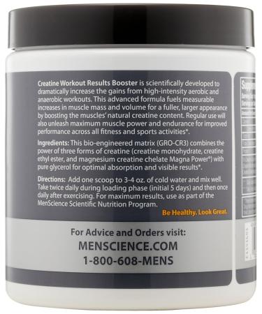 MenScience Androceuticals Creatine - Ultimate Workout Results Booster (5.7 oz) | Enhance Performance & Build Muscle - Buy Online on GoSupps.com