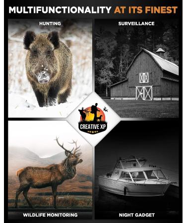 Creative XP Infrared Night Vision Monocular Telescope - High-Tech Spy Gear for Hunting & Surveillance - Capture Photos & Videos in 100% Darkness - Buy Online on GoSupps.com