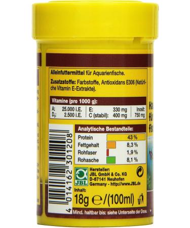 JBL NovoBel Complete Fish Food Flakes 100ml - Ideal for 3-20 cm Aquarium Fish | Buy Internationally - Buy Online on GoSupps.com