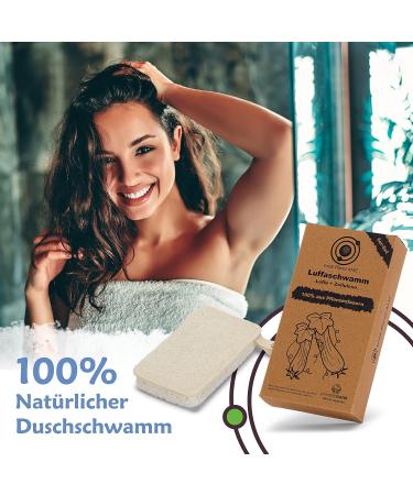 Small Planet AMZ KO 2-in-1 Luffa Sponge Set | Sustainable Vegan & Plastic-Free Shower & Kitchen Sponges - T V S d Certified - Buy Online on GoSupps.com