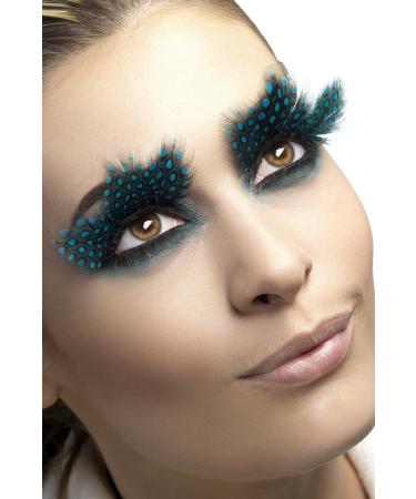 Eyelashes Large Feather with Aqua Dots OS - Buy Online on GoSupps.com