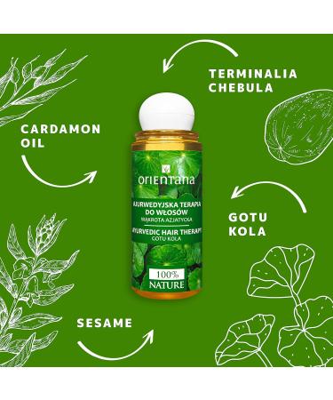 Orientana Ayurvedic Hair Therapy with Gotu Kola & Jasmine 105ml - Natural Vegan Hair Loss & Growth Treatment for Women | Anti Dandruff, Itch & Dry Hair Strengthener - Buy Online on GoSupps.com