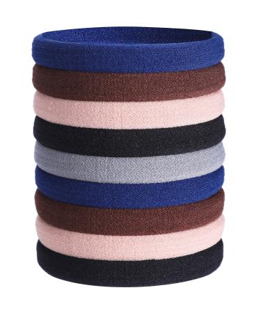 20 Pieces Large Stretch Hair Ties Hair Bands Ponytail Holders Headband for Thick Heavy and Curly Hair (Mixed Colors)