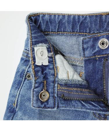 KIDSCOOL SPACE Baby Boys Jeans | Elastic Band | Straight Fit Ripped Denim Pants | 18-24 Months Blue-2491 - Buy Online on GoSupps.com