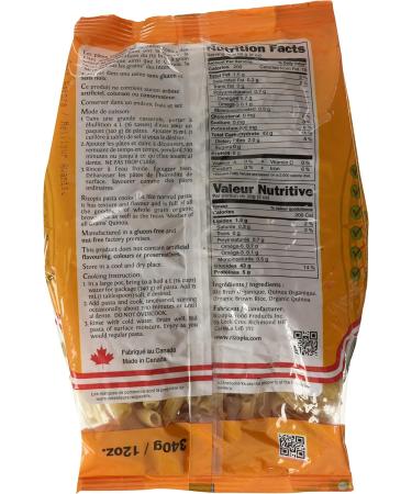 Rizopia Rice Pasta Organic Quinoa and Brown Rice Penne 340g - Buy Online on GoSupps.com