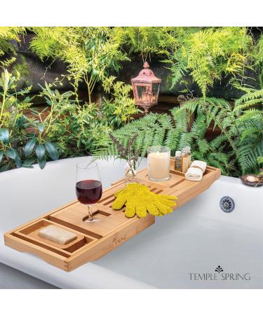 Bamboo Exfoliating Gloves | Shower Mitts for Ingrown Hair and Dead Skin | Eco-Friendly Microfiber Bath Gloves - Mustard Yellow - Buy Online on GoSupps.com