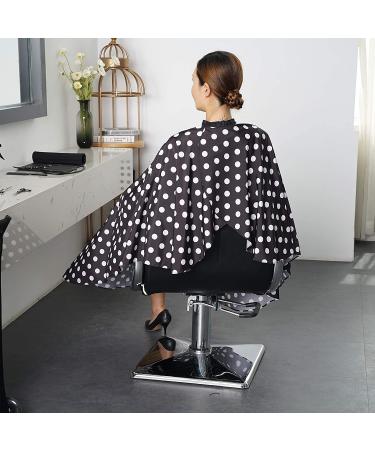 SMARTHAIR Professional Salon Cape 54x62 Black & White Dots - C375001C - Buy Online on GoSupps.com