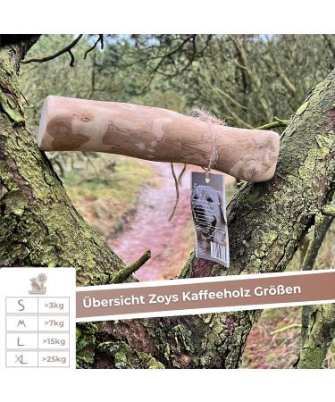Zoyys XL Coffee Wood Chewing Bones for Dogs - Natural Dental Care & Sustainable Employment - Durable Low-Raw Dog Accessories - Buy Online on GoSupps.com