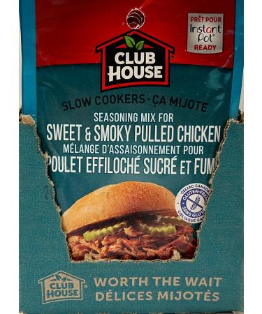 Club House Dry Sauce/Seasoning/Marinade Mix Sweet&Smokey Pulled Chicken Slow Cookers 35g Case Pack 12 Count - Buy Online on GoSupps.com