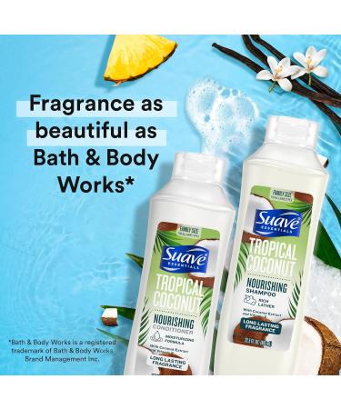 Suave Shampoo & Conditioner Set - Tropical Coconut | Nourishing Coconut Extract & Vitamin E | 22.5 Oz Each | International Shipping Available - Buy Online on GoSupps.com