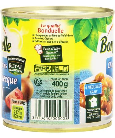 Bonduelle Greek Mushrooms 400 g - Pack of 4 - Buy Online on GoSupps.com