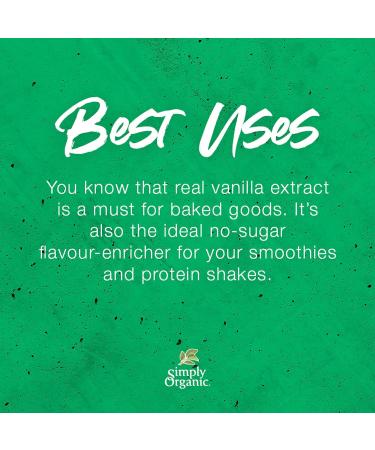 Simply Organic Non-Alcoholic Vanilla Extract Certified Organic | 118mL Glass Bottle - Buy Online on GoSupps.com
