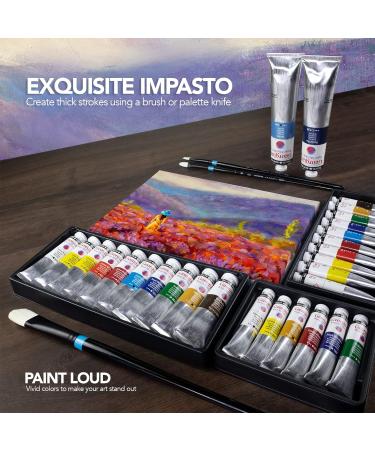 Daler-Rowney Georgian Water Mixable Oil Paint French Ultramarine 200ml Tube - Art Paints for Canvas Paper and More - Oil Painting Supplies for Artists and Students - Artist Oil Paint for Any Skill Set - Buy Online on GoSupps.com
