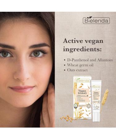Bielenda Vegan Muesli Cream Pod for Eyes - Moisturizing & Soothing with Sheep Wheat D-Panthenol & Allantoin - 15ml - Buy Online on GoSupps.com