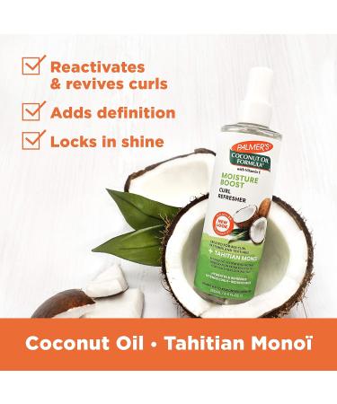 Palmer's Coconut Oil Formula Moisture Boost Curl Refresher Spray 8.5 Ounce (Pack of 2) 8.5 Fl Oz (Pack of 2) - Buy Online on GoSupps.com