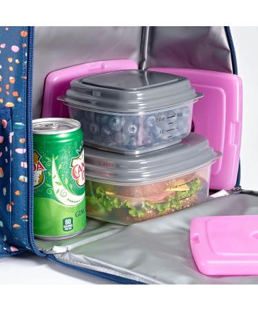 Fit + Fresh Cool Coolers 4PK - Reusable Slim Ice Packs in Purple Solid | Ideal for Lunch Boxes, Camping, Beach Cooler Backpacks, and More - Buy Online on GoSupps.com
