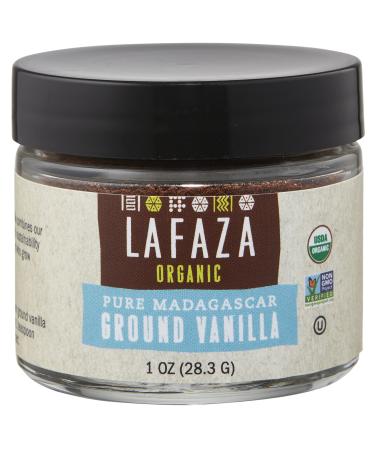 Lafaza Organic Madagascar Bourbon Pure Ground Vanilla Bean Powder, 1oz 1 Ounce (Pack of 1)