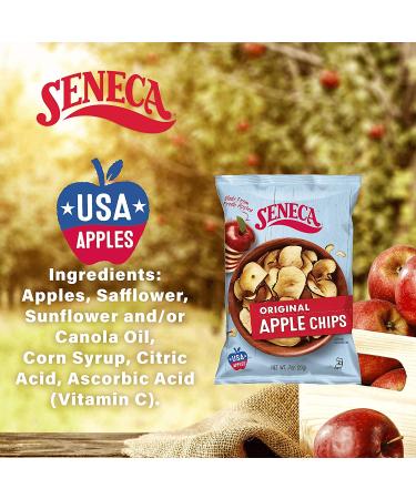Seneca Original Apple Chips - 100% Red Delicious Apples | 0.7 oz Pack of 24 | Yakima Valley - Buy Online on GoSupps.com