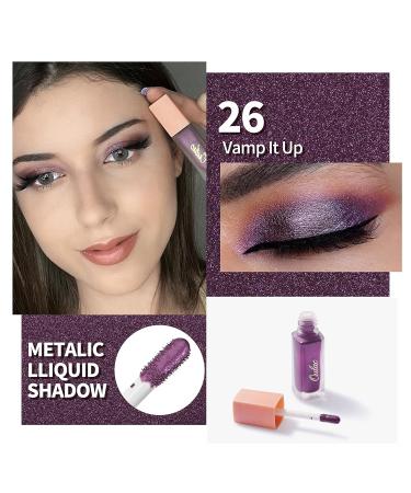 Buy Oulac Glitter Eyeshadow Liquid - Metallic Purple Vegan & Cruelty-Free Eyeliner | Smooth Shimmer Finish | 5.4g - Buy Online on GoSupps.com