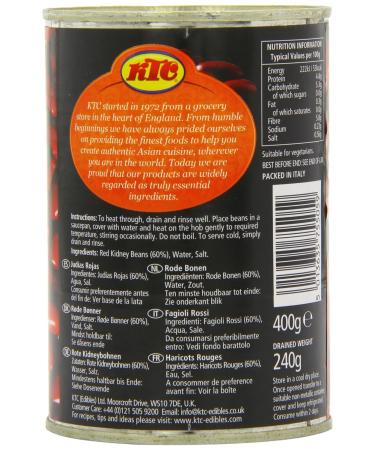 KTC Red Beans Canned - 12 Pack (400g each) - International Shipping Available - Buy Online on GoSupps.com