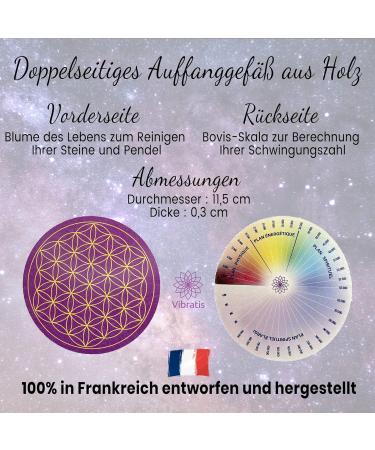 Vibratis Wooden Flower for Stone Refilling & Fortune Pendulum | Vibration Rate Scale - Shop Internationally - Buy Online on GoSupps.com