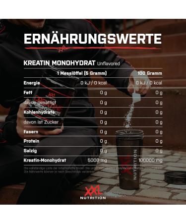 XXL Nutrition Creatine Monohydrate Powder - Pure Microfine 500g | Tasteless & Optimal for Muscle Building - International Shipping Available - Buy Online on GoSupps.com