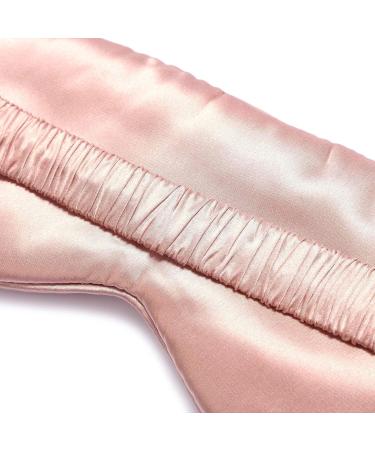 NERA 100% Pure Mulberry Silk Sleep Mask - 22 Momme Comfortable Eye Mask with Silk Strap - Pink - Buy Online on GoSupps.com
