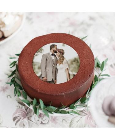 Personalized Edible Photo & Text Cake Decorations - Looxi | Custom 18 cm Sugar Pictures for Birthdays Baptisms & Weddings - Buy Online on GoSupps.com