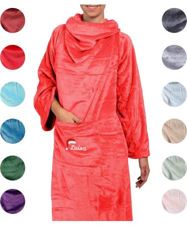 Personalized Hoodie Blanket for Women | Custom Name Nikolaus | Warm & Fluffy 150x180cm Gift - Buy Online on GoSupps.com