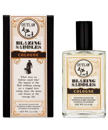 Outlaw Soaps Blazing Saddles Western Cologne | Bold Scent: Warm Leather Gunpowder Sagebrush & Sandalwood | Mens & Womens Cologne