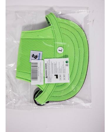 Pawaboo Adjustable Baseball Cap for Dogs - Sun Protection Hat with Ear Holes - Bright Green Large Pet Accessory - Buy Online on GoSupps.com