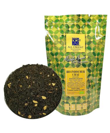 All Orient Bio Indian Chai |500g |Black tea |loose tea |Ayurvedic spices |Without the addition of flavors |Organic quality |natural |Chai tea with spicy taste