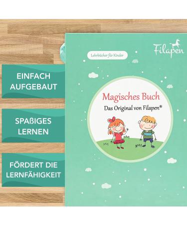 Filapen Magical Exercise Books - 5 Reusable Preschool Learning Books (26cmx18cm) - Ideal for Reading & School Skills - Buy Online on GoSupps.com