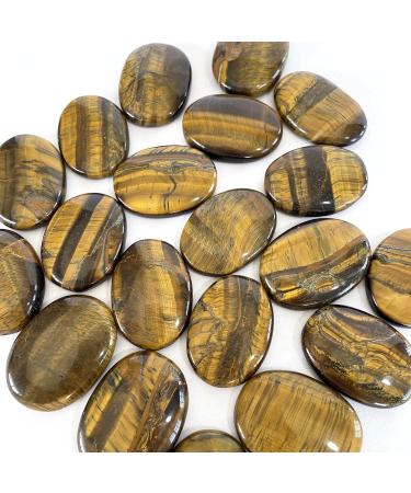 Tiger Eye Worry Stone - Anxiety Relief Crystal Gift for Birthday, Graduation, Stocking Filler - Buy Online on GoSupps.com