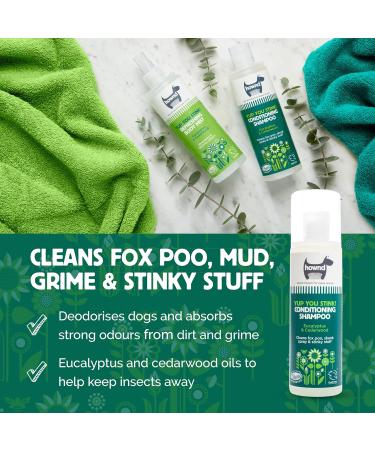 HOWND Yup You Stink 250ml - Dog Shampoo for Smelly Dogs - Fox Poo Shampoo for Dogs - Sensitive Skin Formula with Oatmeal, Eucalyptus, and Cedarwood - Dog Shampoo and Conditioner - Buy Online on GoSupps.com
