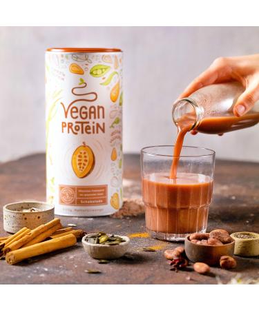 Alpha Foods Vegan Protein Powder - Chocolate Flavour - High Protein Low Calorie Plant Based Shake with Amino Acids - 40 Servings (600g) - Buy Online on GoSupps.com