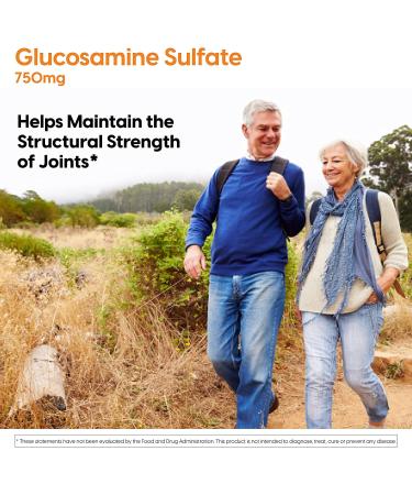 Doctor's Best Glucosamine Sulfate 750 mg - 180 Capsules for Joint Health - Buy Online on GoSupps.com