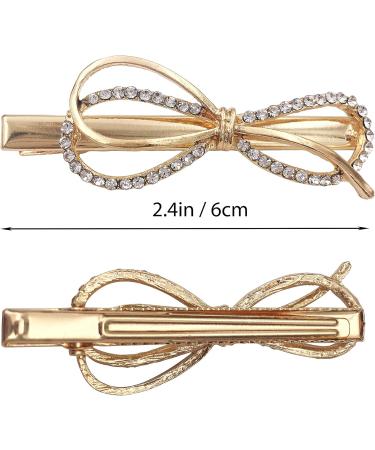 6 Sets Infinity Love Knot Gold Hair Clips Bridesmaid Wedding Gift Pillow Box Tag Included - Buy Online on GoSupps.com